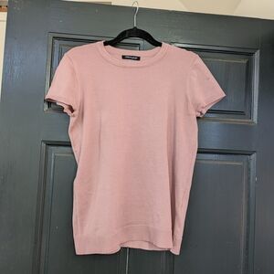 C & G Blush pink Light Sweater short sleeve M